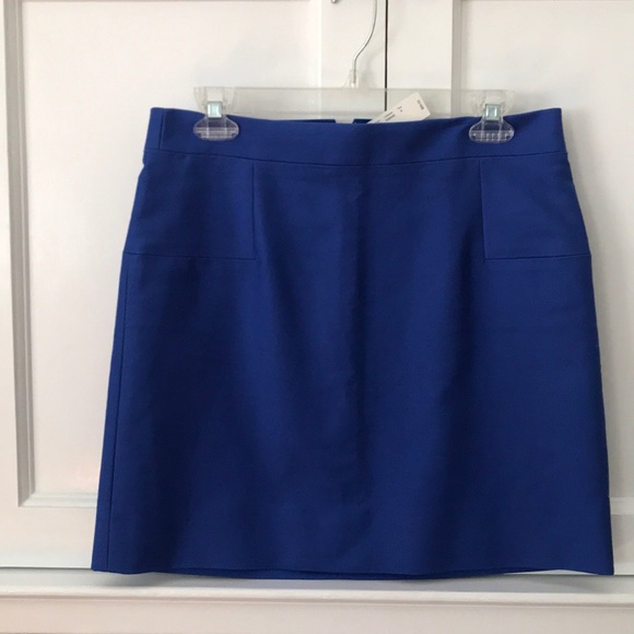 Blue J Crew pencil skirt - Picture 1 of 4